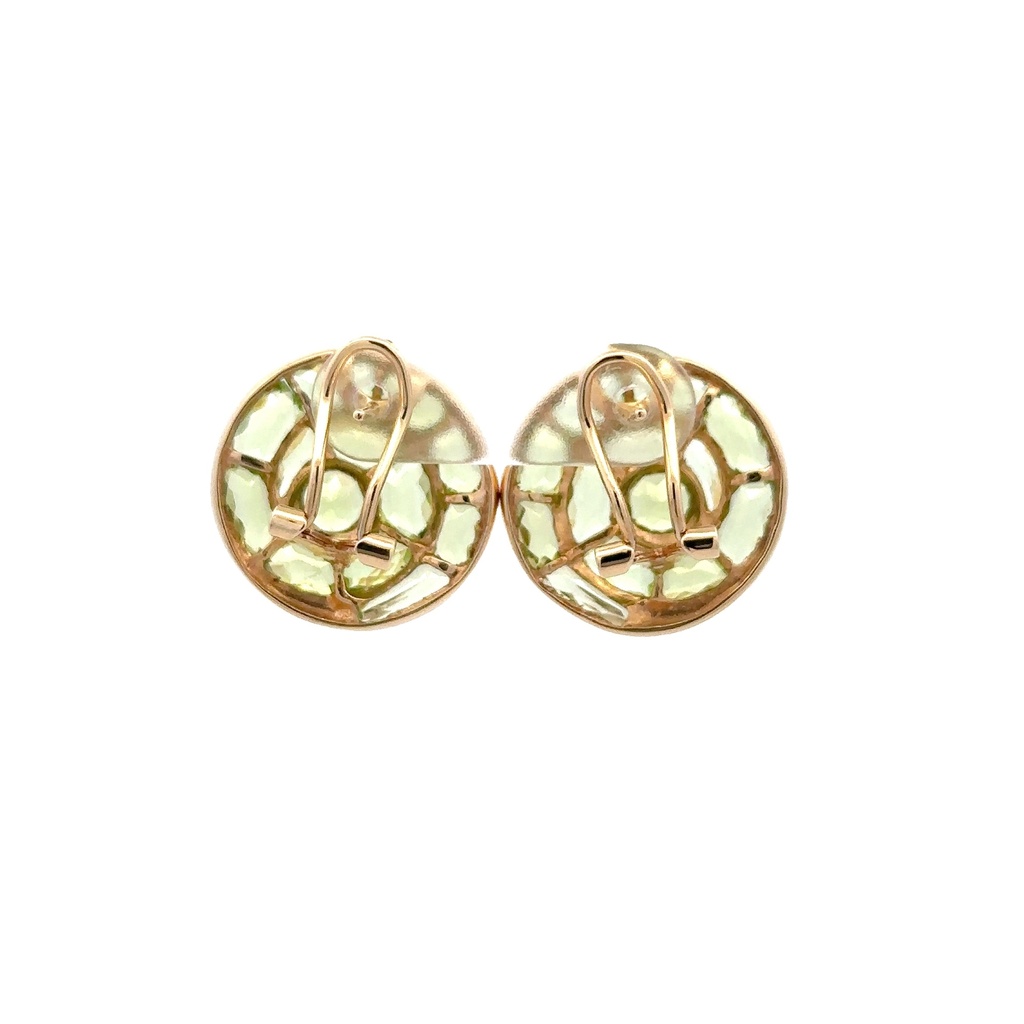Peridot Stud Earrings | 14ct