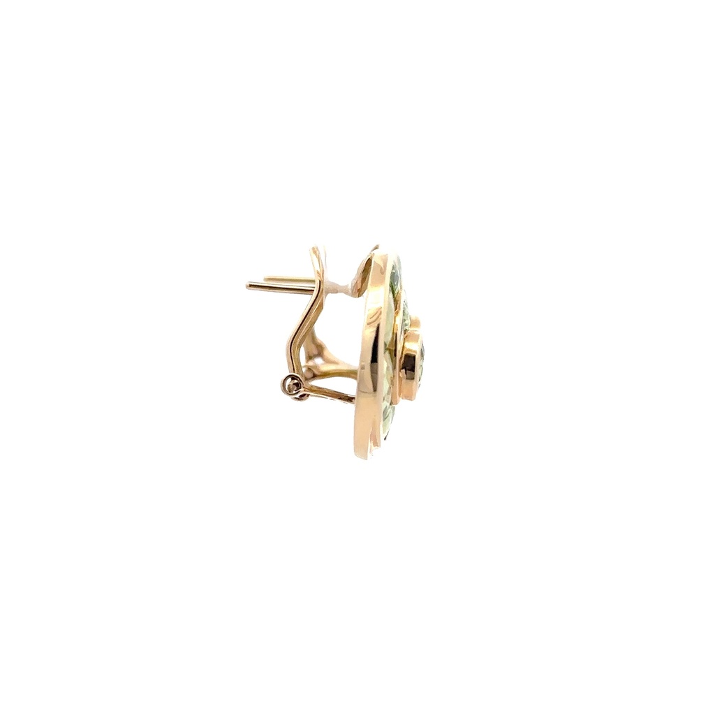 Peridot Stud Earrings | 14ct