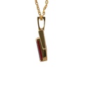 Garnet Pendant In 18K Yellow Gold