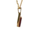 Garnet Pendant In 18K Yellow Gold