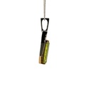Peridot Pendant In Two Tone 18K Gold