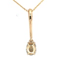 Dioptase Pendant In 14K Yellow Gold