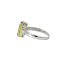 Lemon Quartz 14K White Gold Ring