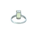 Lemon Quartz 14K White Gold Ring