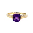 Amethyst 14K Yellow Gold Ring