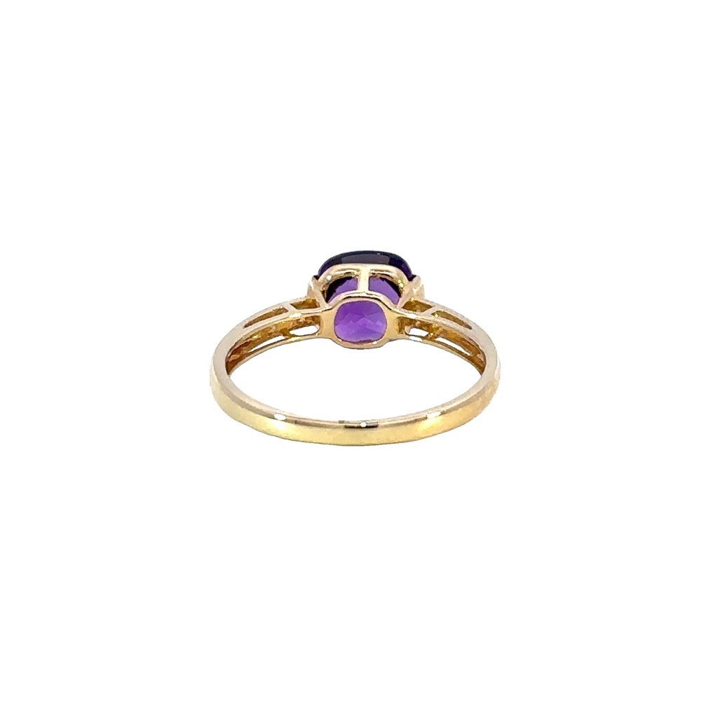 Amethyst 14K Yellow Gold Ring