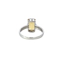 Yellow Beryl 14K White Gold Ring