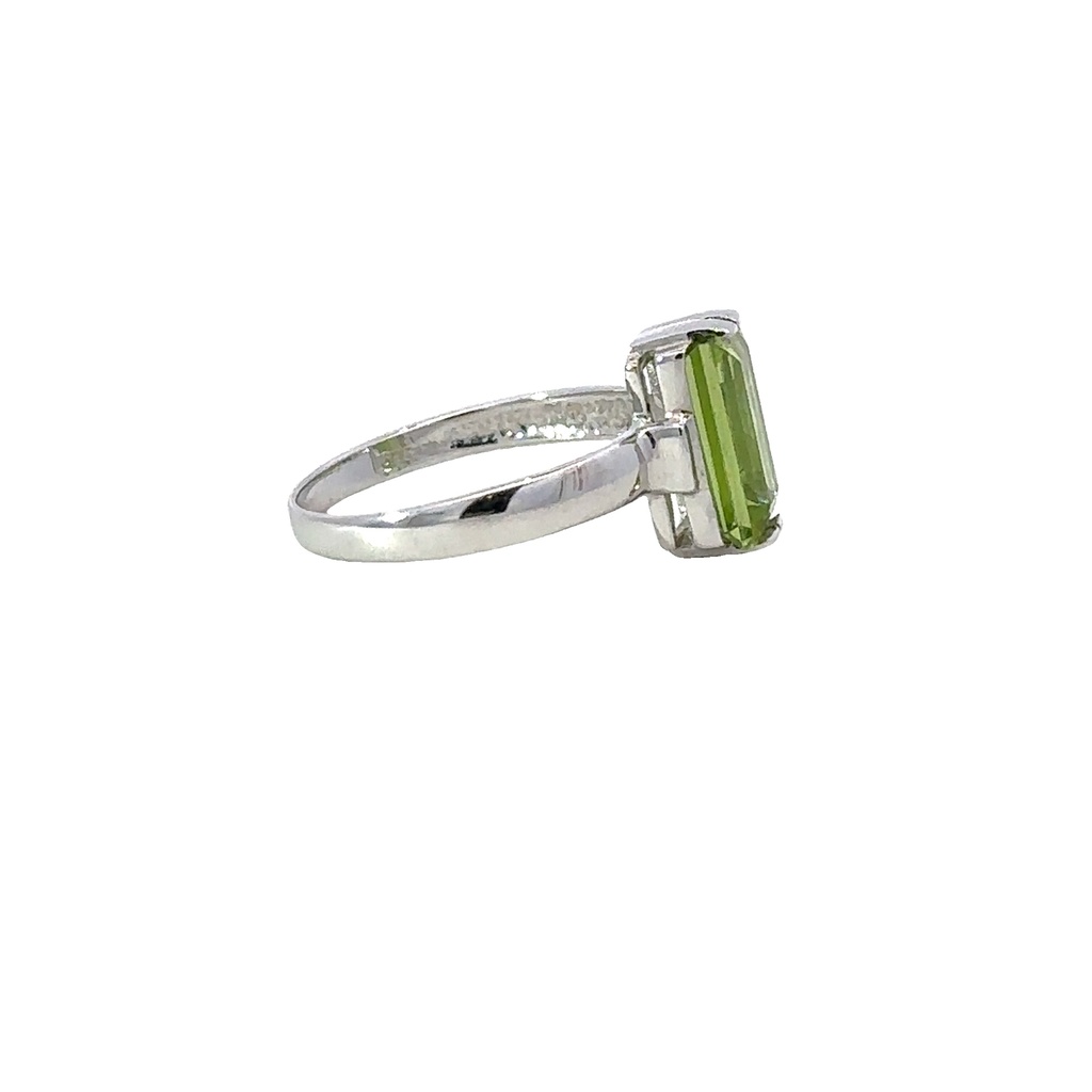 Peridot 14K White Gold Ring