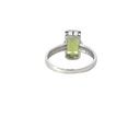 Peridot 14K White Gold Ring