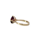 Garnet And Diamond 14K Yellow Gold Ring