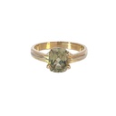 Dioptase Gemstone 14ct Yellow Gold Ring
