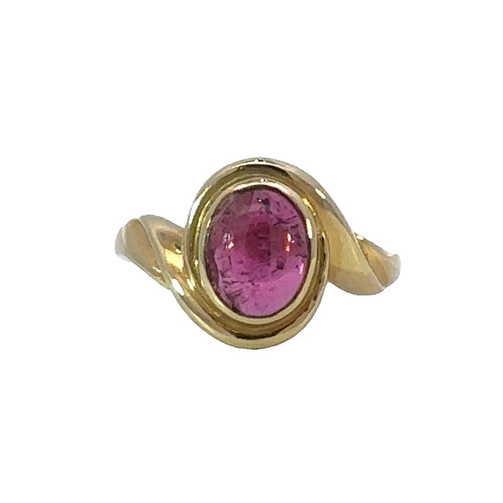 Tourmaline Pink 18ct Yellow Gold Ring