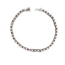 Garnet and Diamond 14ct White Gold Bracelet