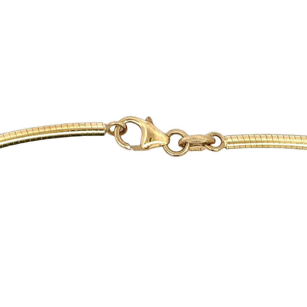 Omega Necklace | 40cm 18k Yellow Gold