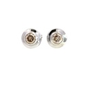 Champagne Diamond 18K White Gold Earrings
