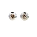 Champagne Diamond 18K White Gold Earrings