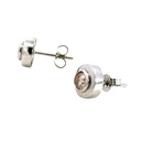 Champagne Diamond 18K White Gold Earrings