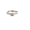 Pink Diamond 18K White Gold Ring