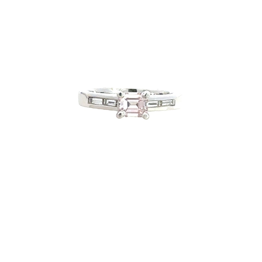 Pink Diamond 18K White Gold Ring