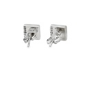 Triplet Opal Stud Earrings In Sterling Silver