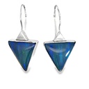 Sterling Silver Earrings With Opals