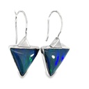 Sterling Silver Earrings With Opals