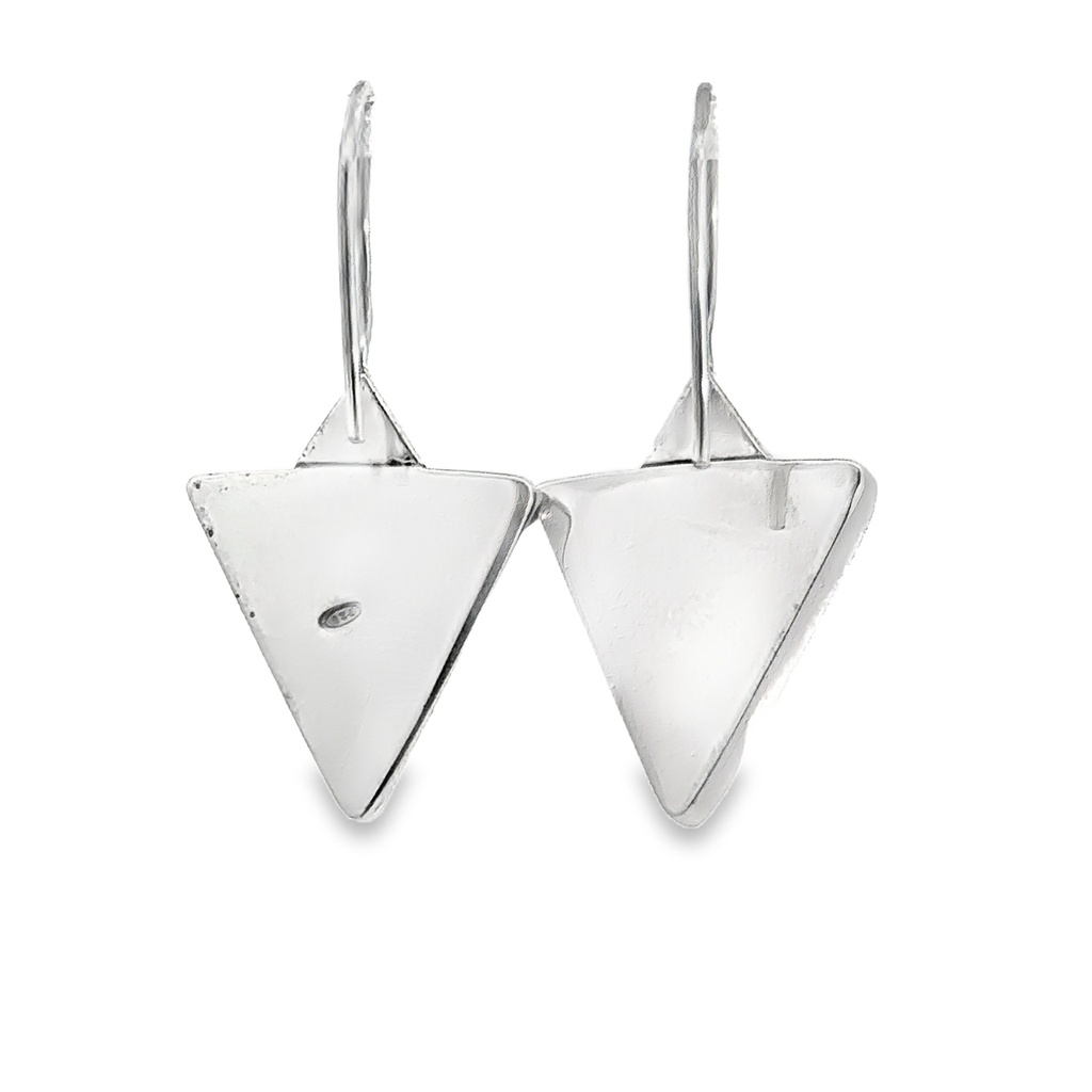 Sterling Silver Earrings With Opals