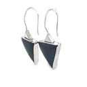 Sterling Silver Earrings With Opals