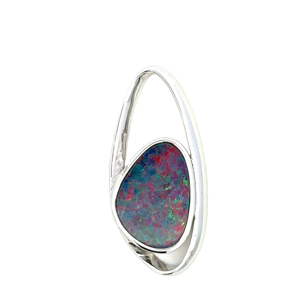Opal Pendant Set In Sterling Silver