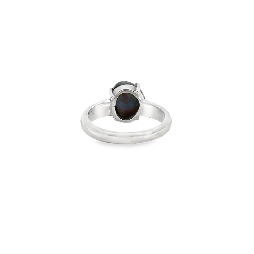 Boulder Opal Ring In Sterling Silver