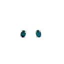 Triplet Opal Stud Earrings In Sterling Silver