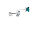 Triplet Opal Stud Earrings In Sterling Silver
