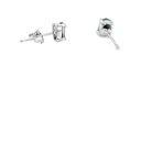 Triplet Opal Stud Earrings In Sterling Silver