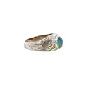 Triplet Opal Ring In Sterling Silver