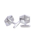 Cufflink Crystal Opal Sterling Silver
