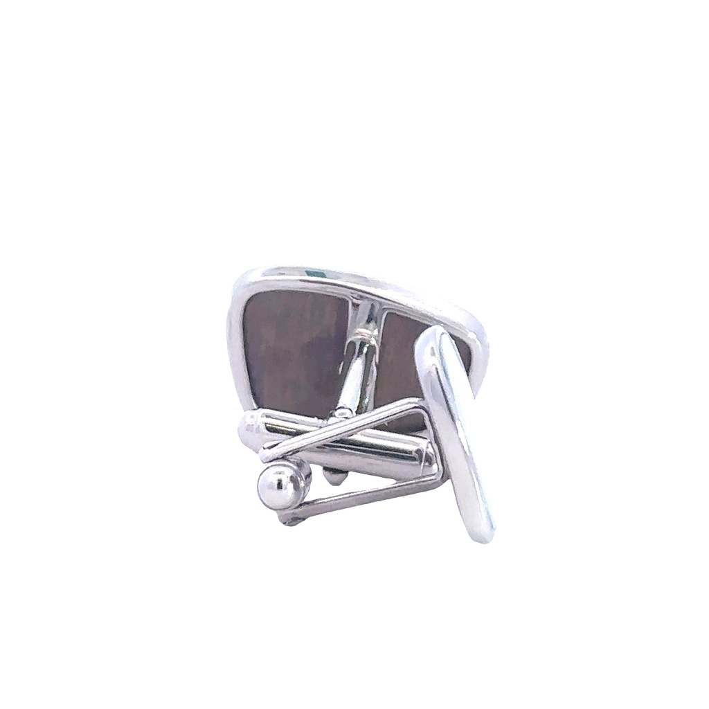 Cufflink doublet Opal Sterling Silver