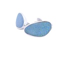 Cufflink Doublet Opal Sterling Silver