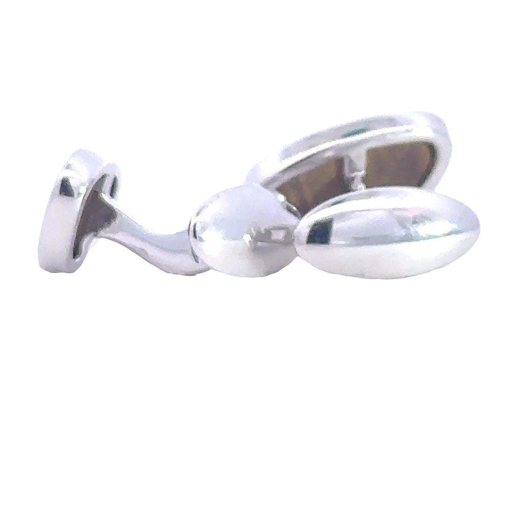 Cufflink Doublet Opal Sterling Silver