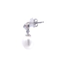 Freshwater Pearls Drop Earrings | Sterling Silver