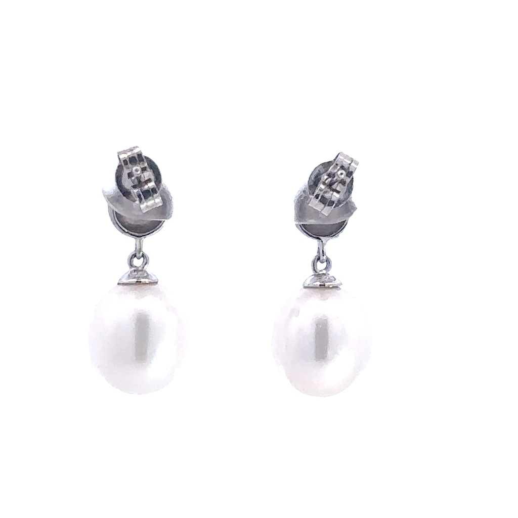 Freshwater Pearls Drop Earrings | Sterling Silver