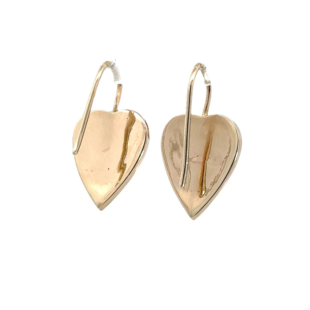 Heart Earrings | 9K Two-Tone Gold