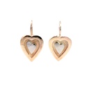 Heart Earrings | 9K Two-Tone Gold