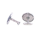 Cufflink Doublet Opal Sterling Silver