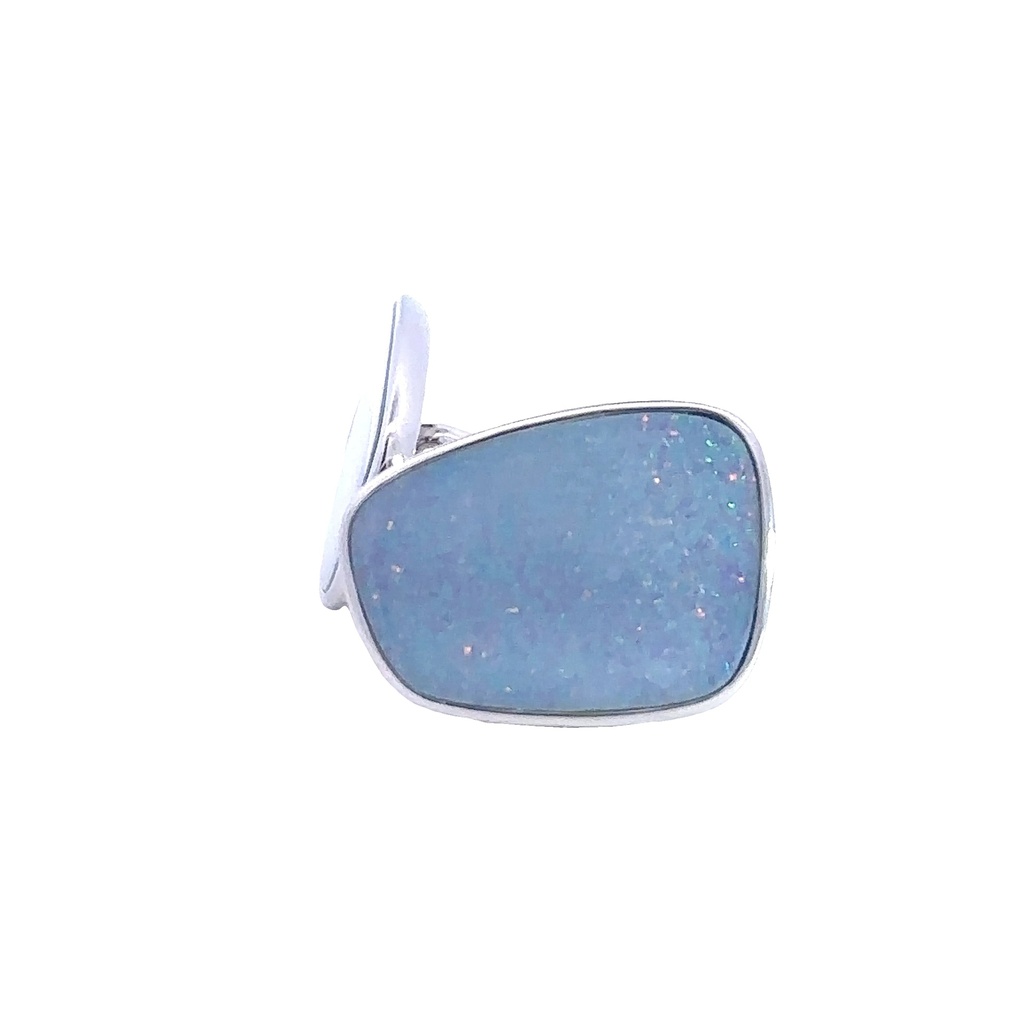 Cufflink doublet Opal Sterling Silver
