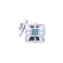 Cufflink White Doublet Opal Sterling Silver