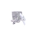 Cufflink White Doublet Opal Sterling Silver