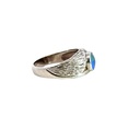 Triplet Opal Ring In Sterling Silver