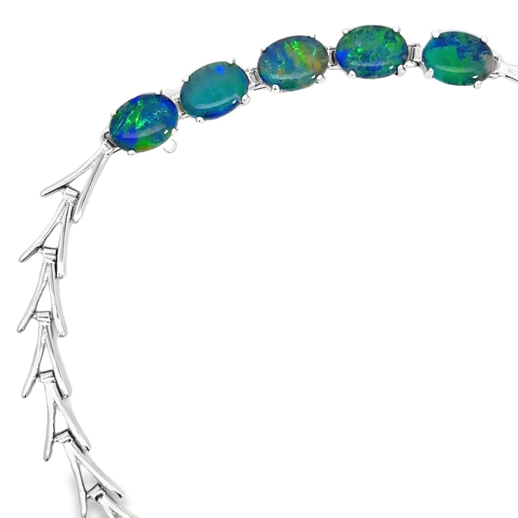 Triplet Opal Bracelet in Sterling Silver