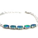 Triplet Opal Bracelet in Sterling Silver