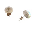 Turquoise Stud Earrings In Sterling Silver